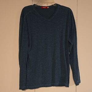 Agave Denim Blue V-Neck Top